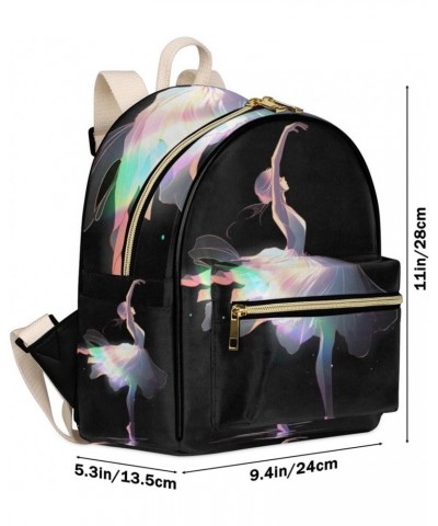 Ballet Dancer Backpack Purse for Women PU Leather Lightweight Ladies Shoulder Fashion Satchel Bags Travel Casual Daypack $19....