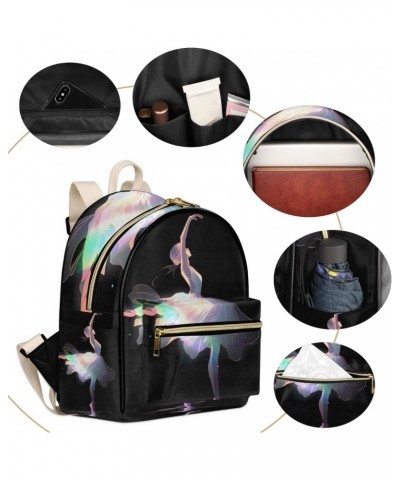 Ballet Dancer Backpack Purse for Women PU Leather Lightweight Ladies Shoulder Fashion Satchel Bags Travel Casual Daypack $19....