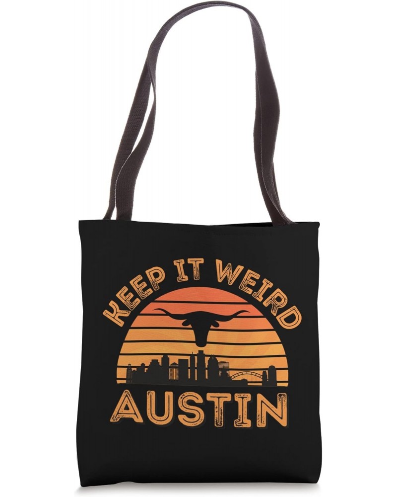 Austin, Texas Longhorn Sunset Keep it Weird Gift Tote Bag $12.42 Totes