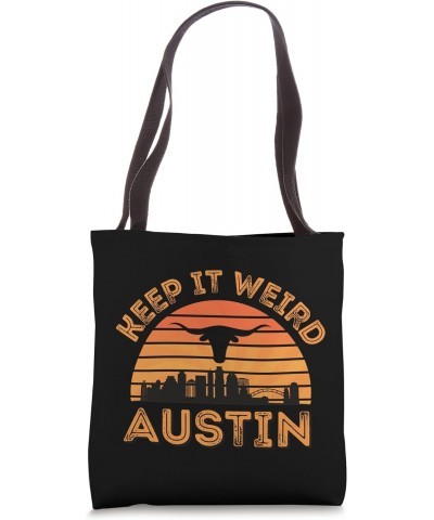 Austin, Texas Longhorn Sunset Keep it Weird Gift Tote Bag $12.42 Totes