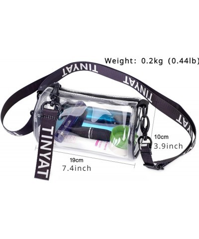 Clear Purse For Women Clear Bag Cross Body Bag Stadium Approved Transparent Purse for Concert Sport Event Festival Traveling ...