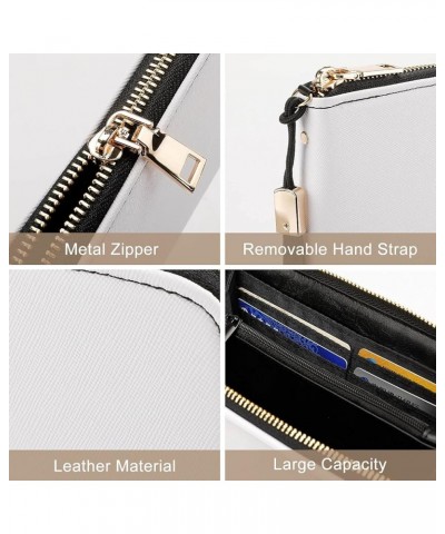 Long Clutch Wallet, Long Handbag with Wristlet Strap, PU Leather Zip Purse Multi 13 $16.65 Wristlets