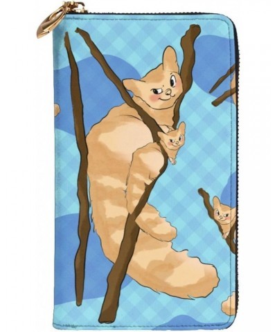 Cartoon lemur picture Leather long clutch wallet : Comfortable, lightweight, waterproof, durable 7.48 x 4.13 in $20.47 Clutches