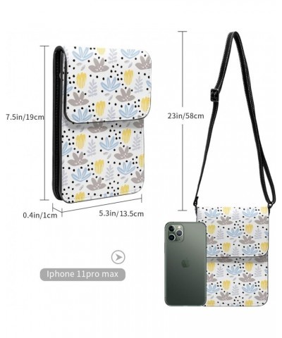 Womens Crossbody Bags Heart Pattern Phone Bag Wallet Purses Adjustable Strap Flower Pattern (87) $14.41 Crossbody Bags