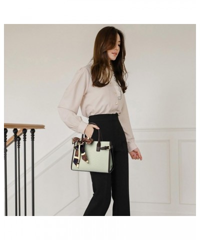 Women Snake Pattern Handbag Women Shoulder Bags Leather Crossbody Bag Large Handbags for Women Beige $43.34 Shoulder Bags