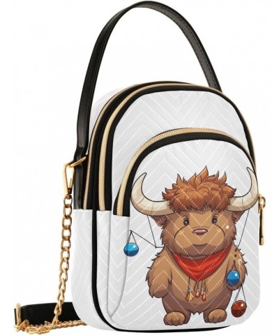 Kawaii Highland Cow Balls Small Crossbody Bags for Women Cell Phone Shoulder Purse Handbags Wallet 21216485 $14.03 Crossbody ...