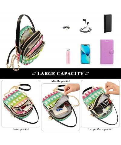 Small Crossbody Handbag for Women Mini Over Shoulder Purse with Three Zippered Pockets Durable Shoulder Bag Color-hf033 $11.1...