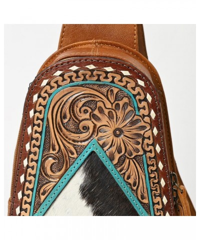 American Darling Sling Hand Tooled Genuine Leather Women Bag Western Handbag Purse Adbg1481e $44.77 Handbags