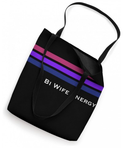 Bi Wife Energy Stripe Line Bisexual Design Tote Bag $11.54 Totes