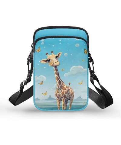 Small Crossbody Purse for Adults Kids Sling Flight Bag Giraffe $12.75 Crossbody Bags