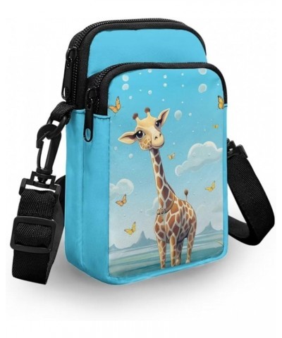 Small Crossbody Purse for Adults Kids Sling Flight Bag Giraffe $12.75 Crossbody Bags