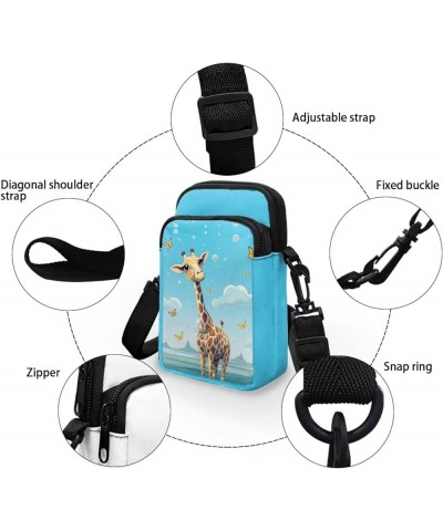 Small Crossbody Purse for Adults Kids Sling Flight Bag Giraffe $12.75 Crossbody Bags