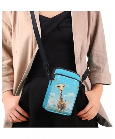 Small Crossbody Purse for Adults Kids Sling Flight Bag Giraffe $12.75 Crossbody Bags