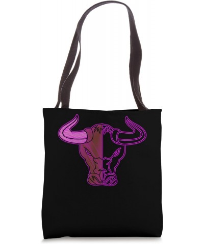 Cow Farm Animal Vintage Design Rodeo Pasture Livestock Horns Tote Bag $13.04 Totes