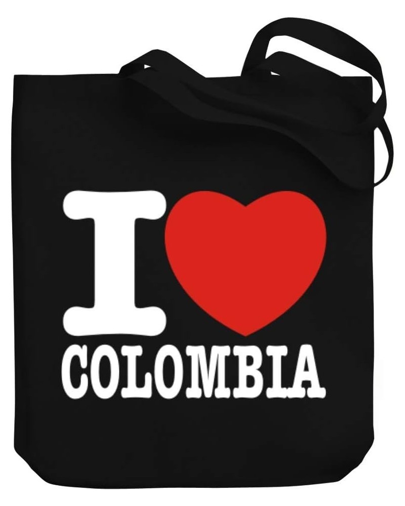 I love Colombia Bold Font Canvas Tote Bag 10.5" x 16" x 4 $21.19 Totes