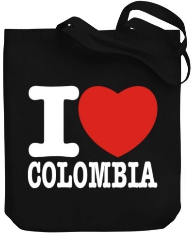 I love Colombia Bold Font Canvas Tote Bag 10.5" x 16" x 4 $21.19 Totes