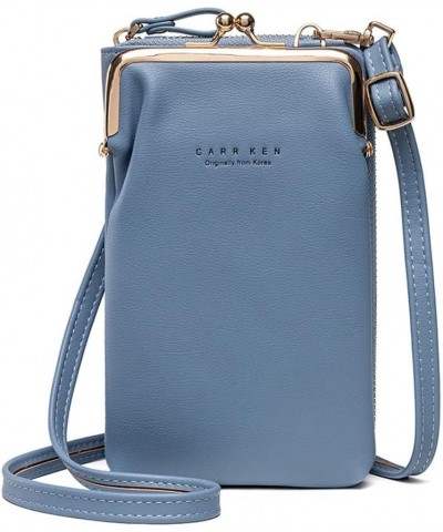 Small Crossbody Purse for Women,Cellphone Shoulder Bags Lightweight PU Leather RFID Blocking Wallet Credit Card Holder Blue $...