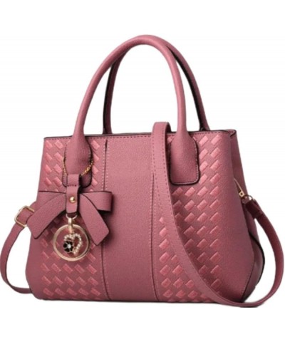 Women's Tote Bag Designer Satchel Dark Pink $13.02 Shoulder Bags