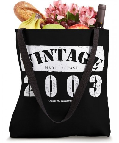 20 Year Old: Vintage Classic 2003 Twenties 20th Birthday Tote Bag $11.87 Totes