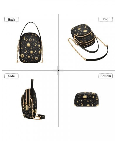 Stars and Moon Sun Small Crossbody Bags for Women Adjustable Strap Purses Travel Handbags 20853930 $10.92 Crossbody Bags