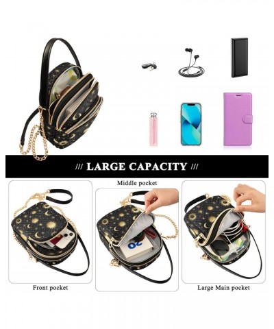 Stars and Moon Sun Small Crossbody Bags for Women Adjustable Strap Purses Travel Handbags 20853930 $10.92 Crossbody Bags