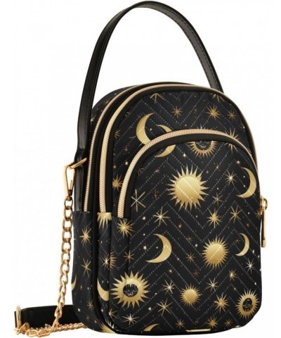 Stars and Moon Sun Small Crossbody Bags for Women Adjustable Strap Purses Travel Handbags 20853930 $10.92 Crossbody Bags