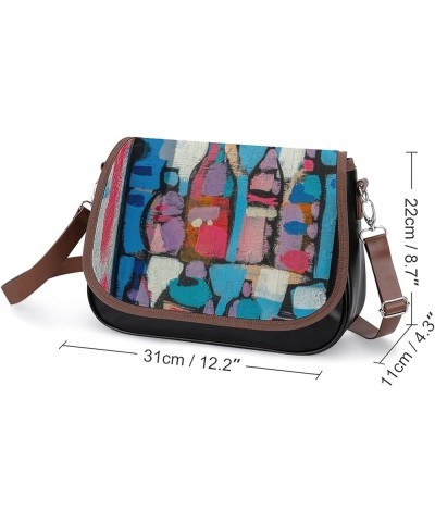 Leather Hobo Bags Women's Crossbody Shoulder Bag Classic City Top Handle Satchels Woman Character Doodle Color13 $23.71 Hobo ...