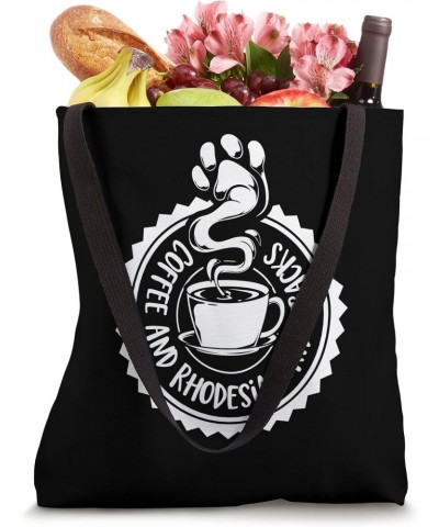 Coffee and Rhodesian Ridgebacks - Rhodesian Ridgeback Tote Bag $15.90 Totes