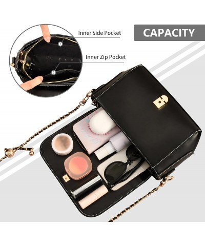 Shoulder Bag For Women Crossbody Bags Leather Handbags Flap With Chain Strap Clutch Satchel Ladies Evening Bag Color 20 $19.2...