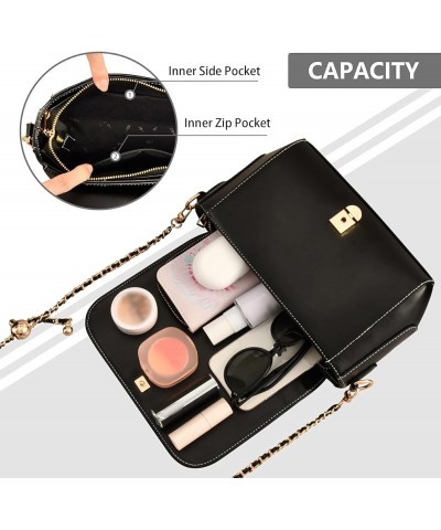 Shoulder Bag For Women Crossbody Bags Leather Handbags Flap With Chain Strap Clutch Satchel Ladies Evening Bag Color 20 $19.2...