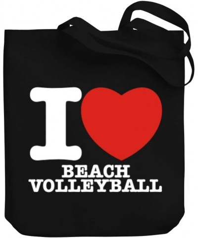 I love Beach Volleyball Bold Font Canvas Tote Bag 10.5" x 16" x 4 $18.80 Totes