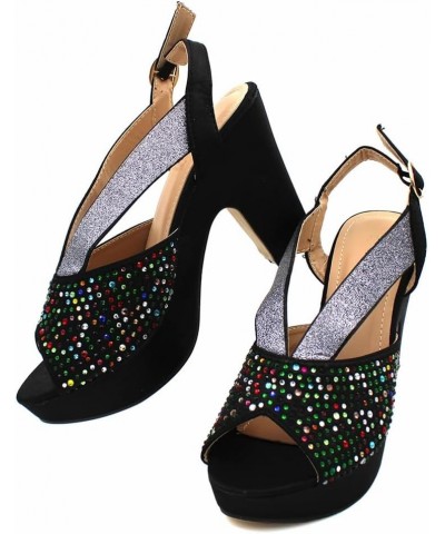 African Nigerian Sequin Rhinestone High Heels Matching Evening Clutch Bag Set For Wedding Party Peach $47.04 Evening Bags