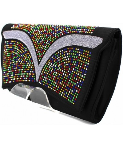 African Nigerian Sequin Rhinestone High Heels Matching Evening Clutch Bag Set For Wedding Party Peach $47.04 Evening Bags