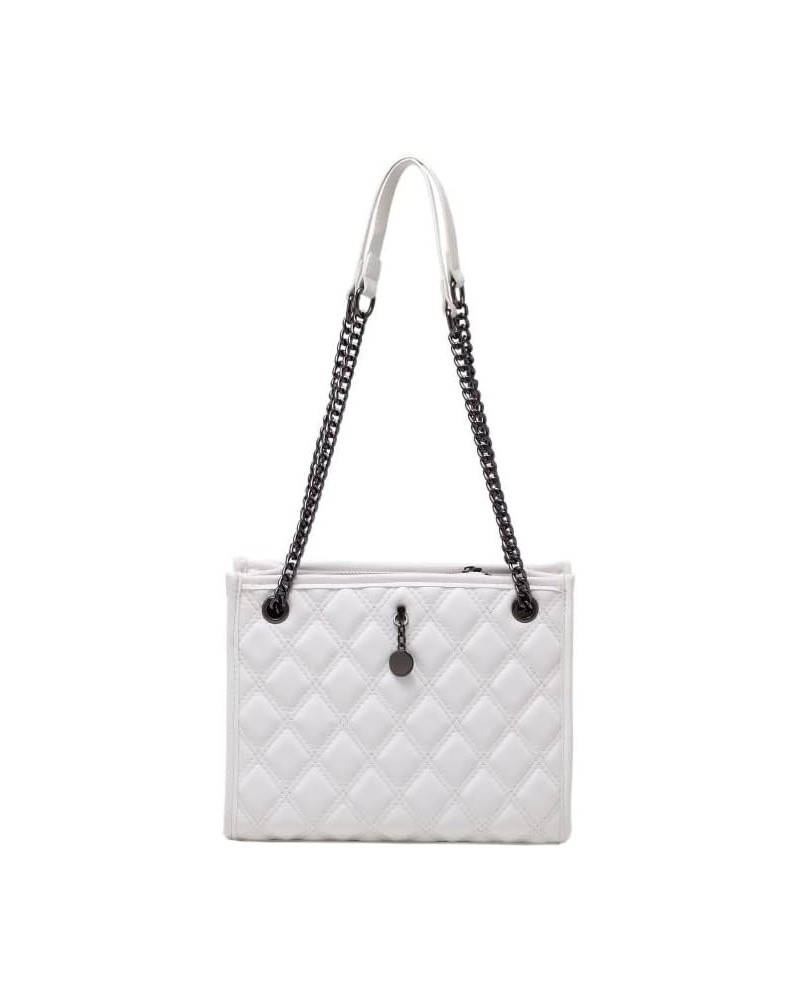 Women's Crossbody Bag Lingerie Bag Single Shoulder Armpit Bag Small Square Bag Suitable for Women White $14.78 Shoulder Bags