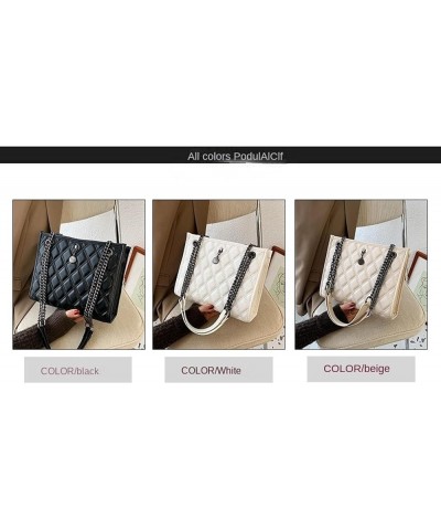 Women's Crossbody Bag Lingerie Bag Single Shoulder Armpit Bag Small Square Bag Suitable for Women White $14.78 Shoulder Bags