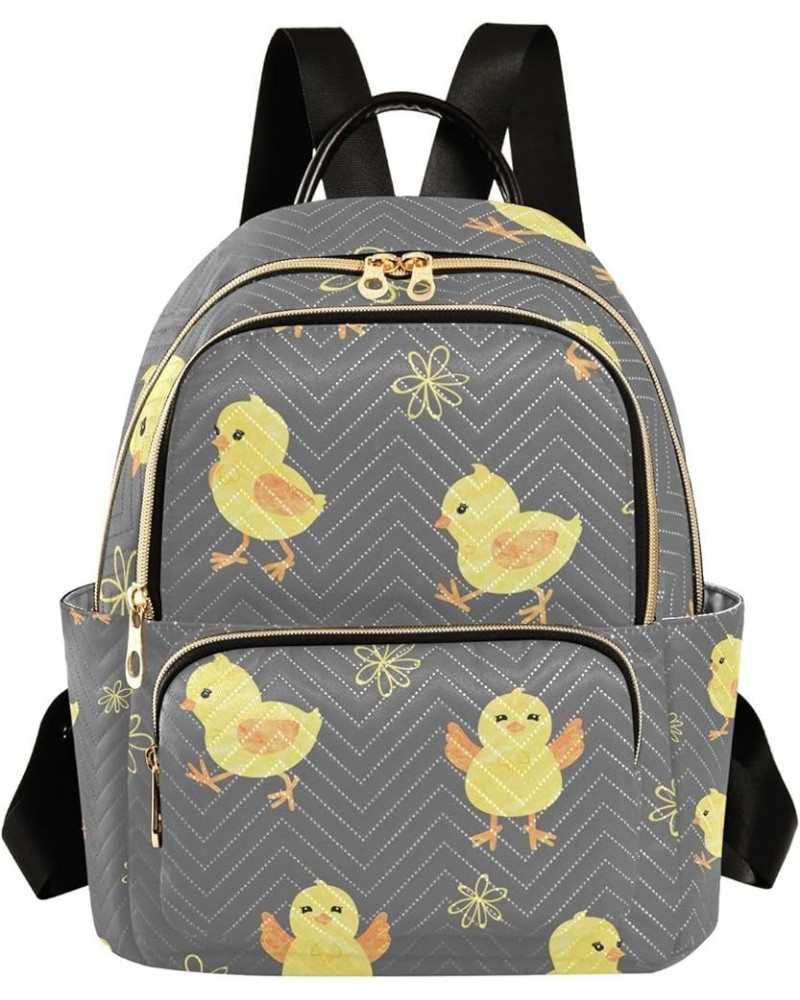 Small Backpack for Women Travel Bag Cute Chick Flowers Daypack Purse Fashion Shoulder Bag Rucksack Small B384 $10.40 Backpacks