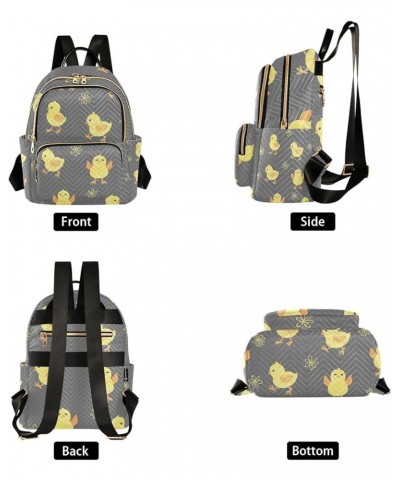 Small Backpack for Women Travel Bag Cute Chick Flowers Daypack Purse Fashion Shoulder Bag Rucksack Small B384 $10.40 Backpacks