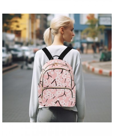 Cherry Blossoms Fashion Backpack Purse for Women Multipurpose Casual Daypack with Multi Pockets & Secured Zipper Ladies Gift ...