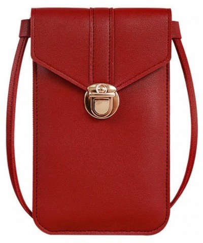 Atmneris Small Crossbody Bags for Women Stylish Leather Satchel Wallet Casual Mini Over Shoulder Handbag Purse Deep Red $6.00...