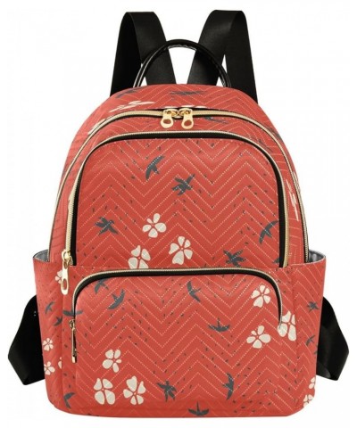 Strawberry Clover Leaf Women Backpack Purse Ladies Fashion Shoulder Bag Daypack Travel Bag 7.5L Medium $13.95 Backpacks