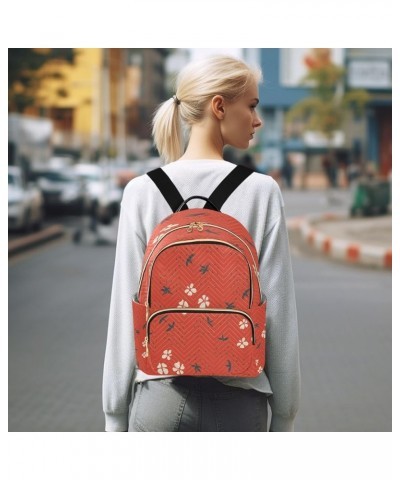 Strawberry Clover Leaf Women Backpack Purse Ladies Fashion Shoulder Bag Daypack Travel Bag 7.5L Medium $13.95 Backpacks