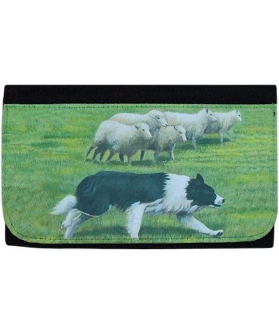 Border Collie 1 Picture Wallet Border Collie Artwork on Ladies Bifold Wallet - Border Collie Dog Breed Gifts $20.91 Wallets