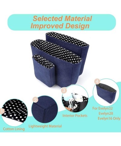 Bag Organizer for Tote Purse Organizer Insert for Handbags Felt Organizer Handbag Accessories Evelyn28 Navy $45.90 Handbags