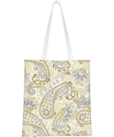 Paisley Single Shoulder Fashion Canvas Tote Shopping Bags Handbags For Men And Women Paisley39 $11.52 Totes