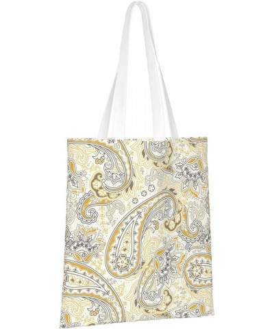 Paisley Single Shoulder Fashion Canvas Tote Shopping Bags Handbags For Men And Women Paisley39 $11.52 Totes