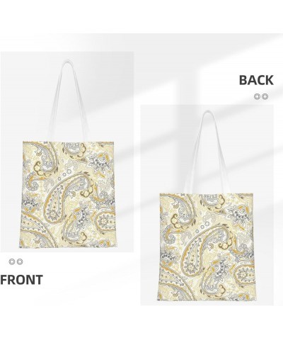 Paisley Single Shoulder Fashion Canvas Tote Shopping Bags Handbags For Men And Women Paisley39 $11.52 Totes