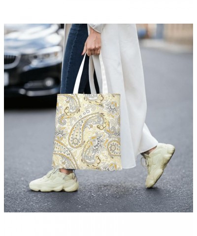 Paisley Single Shoulder Fashion Canvas Tote Shopping Bags Handbags For Men And Women Paisley39 $11.52 Totes