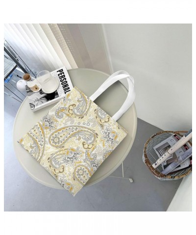 Paisley Single Shoulder Fashion Canvas Tote Shopping Bags Handbags For Men And Women Paisley39 $11.52 Totes