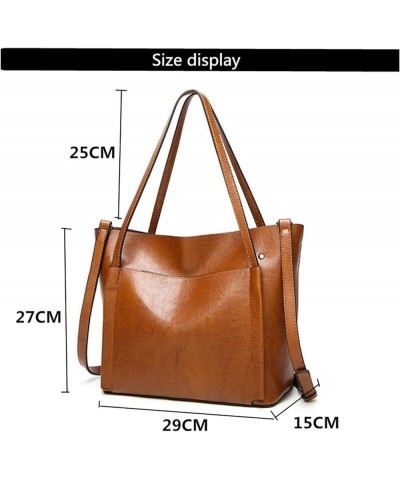 Large Soft Leather Bag Women Handbags Ladies Crossbody Bags for Women Shoulder Bags Big Tote Bag (Color : Green, Size : 12 * ...