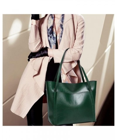 Large Soft Leather Bag Women Handbags Ladies Crossbody Bags for Women Shoulder Bags Big Tote Bag (Color : Green, Size : 12 * ...